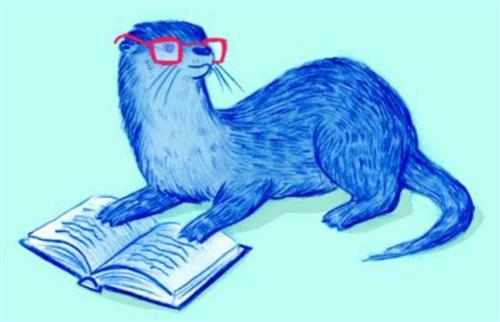 Otter and Book